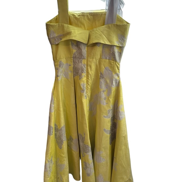 Badgley Mischka "Brianna" Dress PTP 17 Waist 14 Green - Pockets A line - Picture 4 of 16